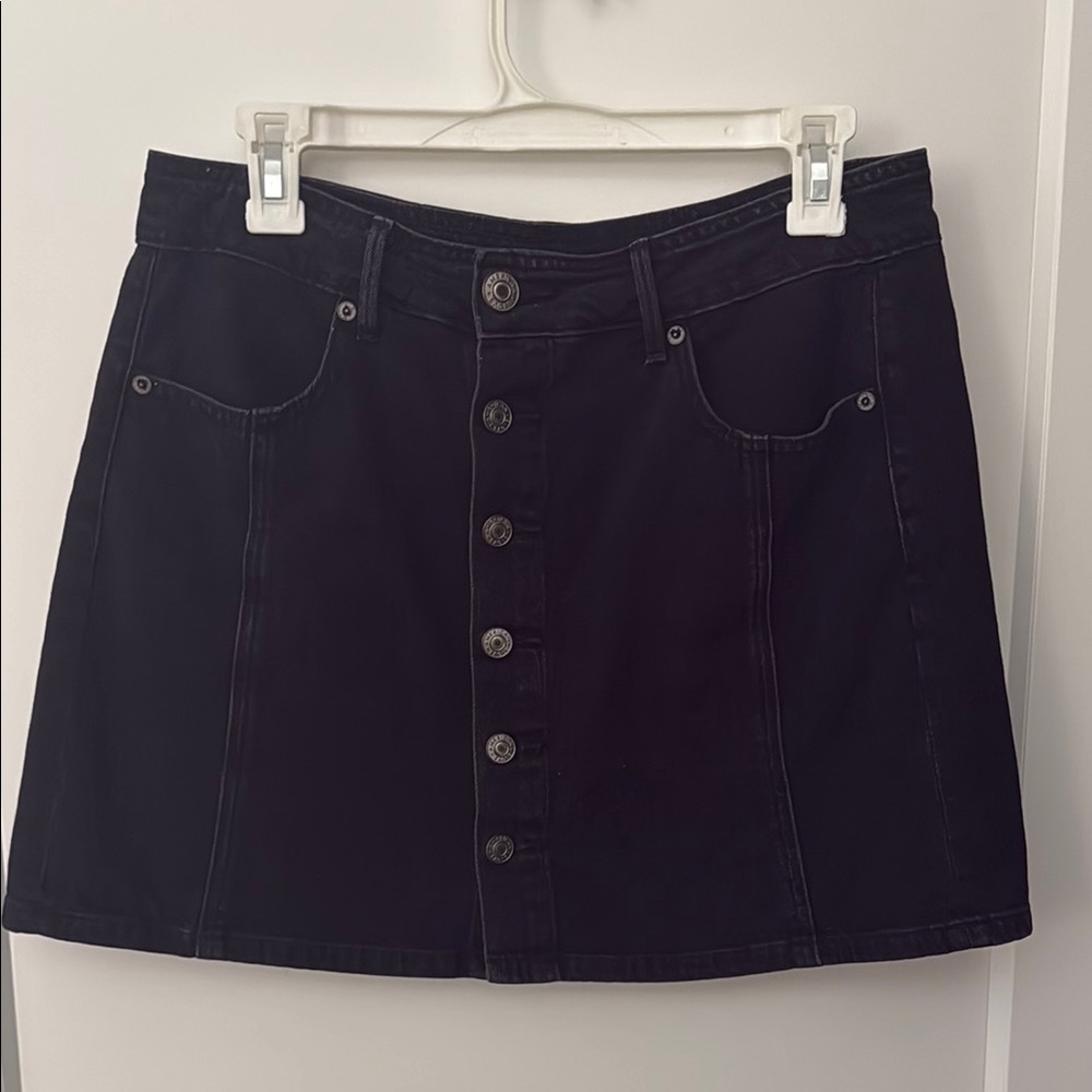 American Eagle Outfitters Black A-line Mini Skirt